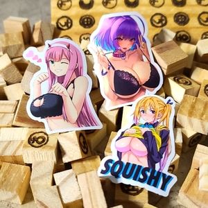 7 Anime Girl Sticker Sets